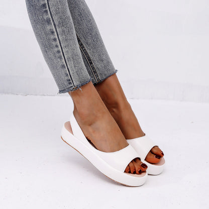 Peep Toe Strandsko Slip On