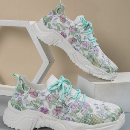 Ortopædiske blomstrede sneakers