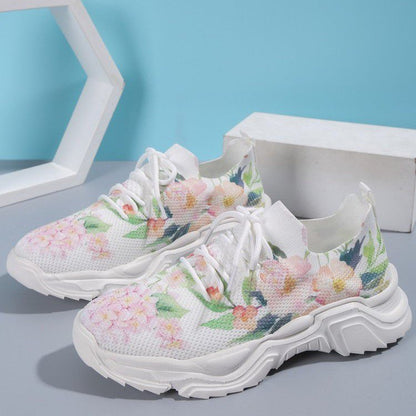 Ortopædiske blomstrede sneakers