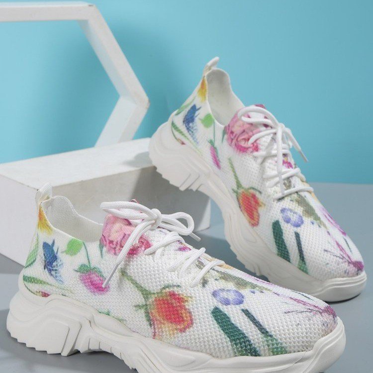 Ortopædiske blomstrede sneakers