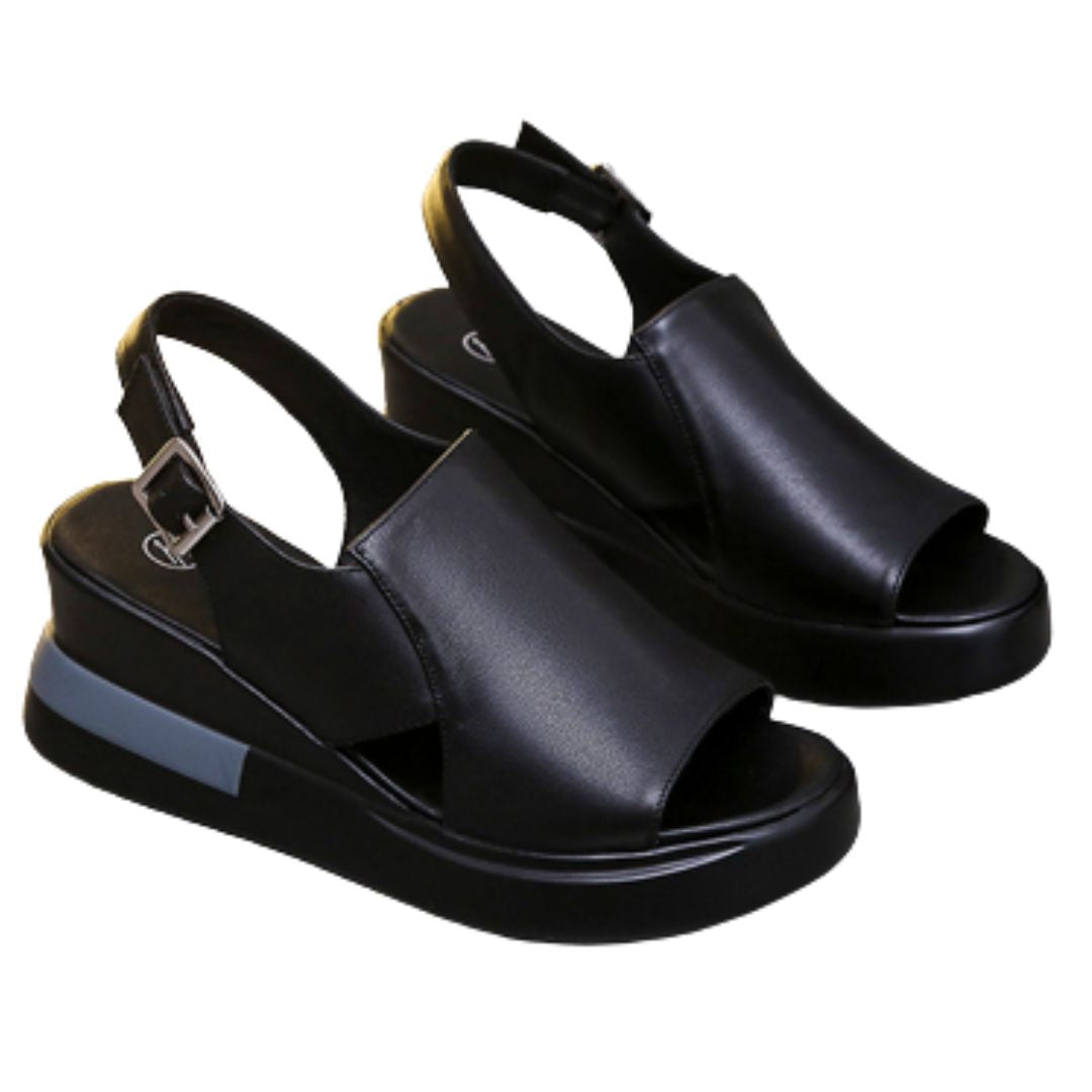 Ortopædiske sandaler med åben tå og slingback