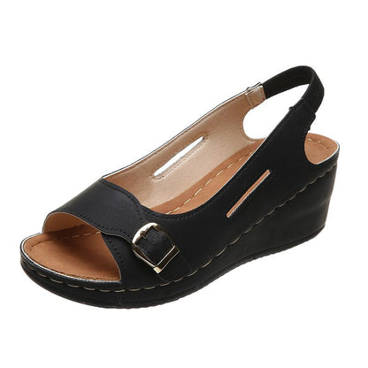 Peep Toe Wedge-sandaler til kvinder