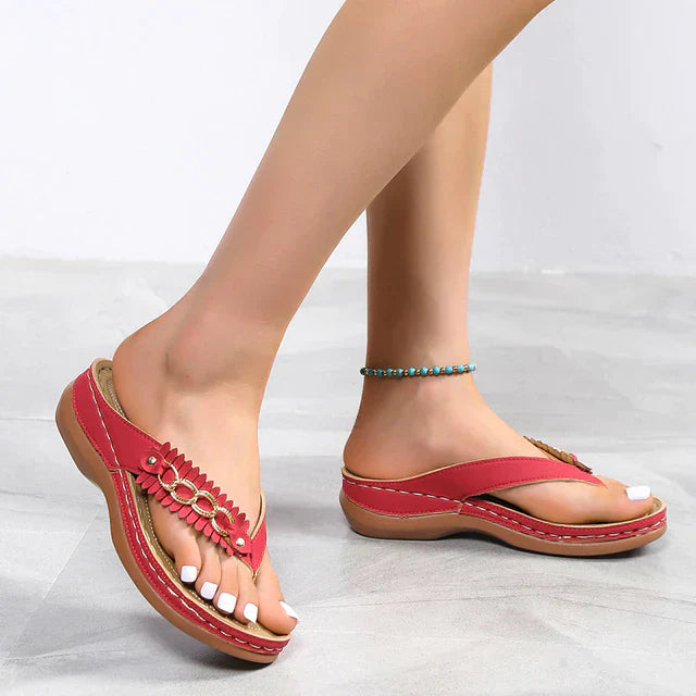 Fashion Open Toe Non Slip Arch Support Slides