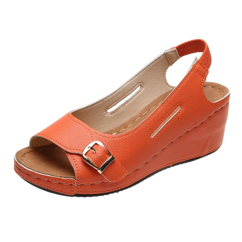 Peep Toe Wedge-sandaler til kvinder