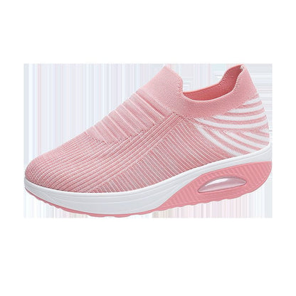 Womens Flying Woven Sneakers med tyk sål