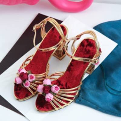 Sandaler Peep Toe Strappy Shoes Birdcage High Heels