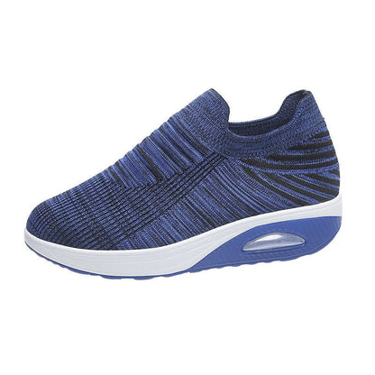 Womens Flying Woven Sneakers med tyk sål