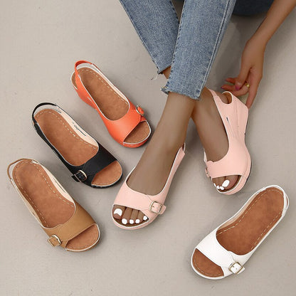 Peep Toe Wedge-sandaler til kvinder