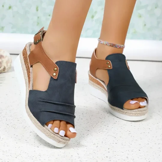 Sandalias de suela gruesa de verano para mujer