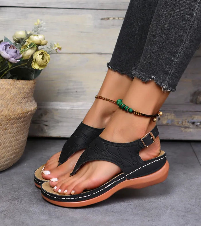 Clip Toe Wedge Sandals til kvinder