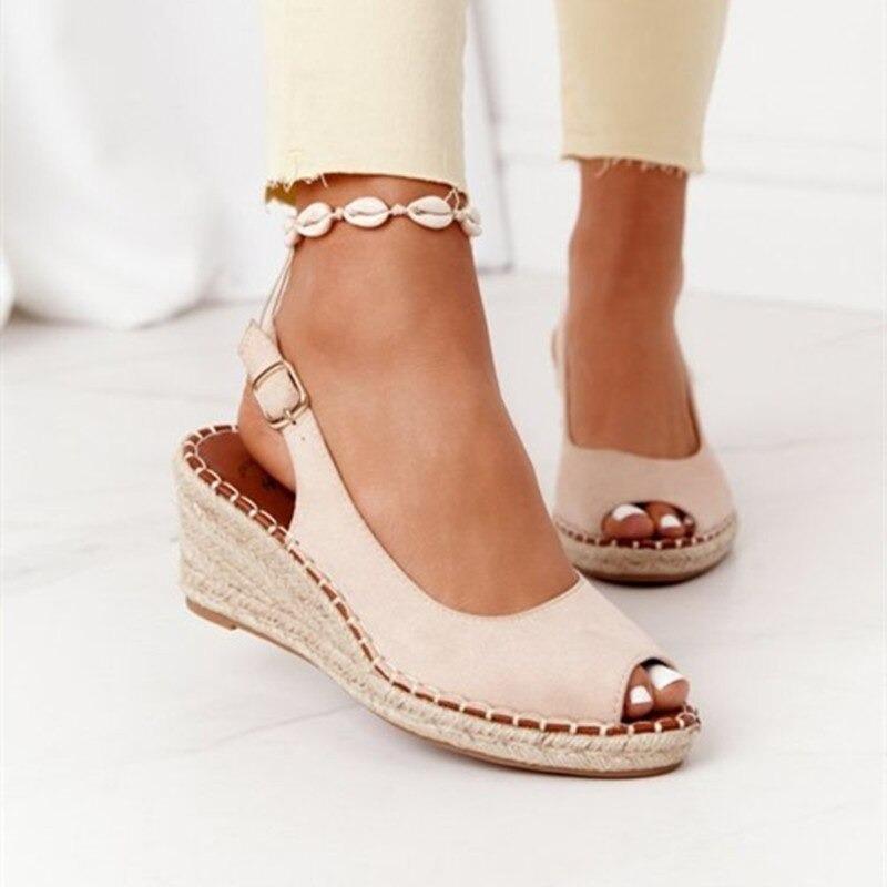 Peep toe wedge sandals  wedges Thecurvestory