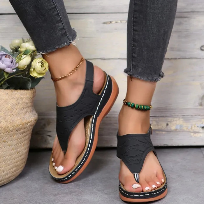 Clip Toe Wedge Sandals til kvinder