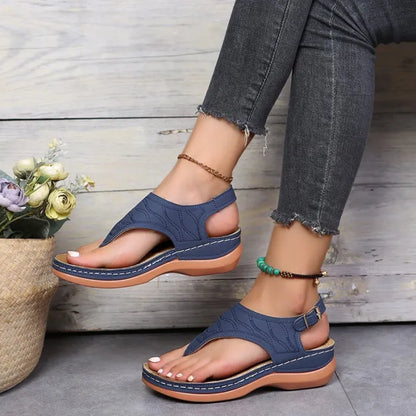 Clip Toe Wedge Sandals til kvinder