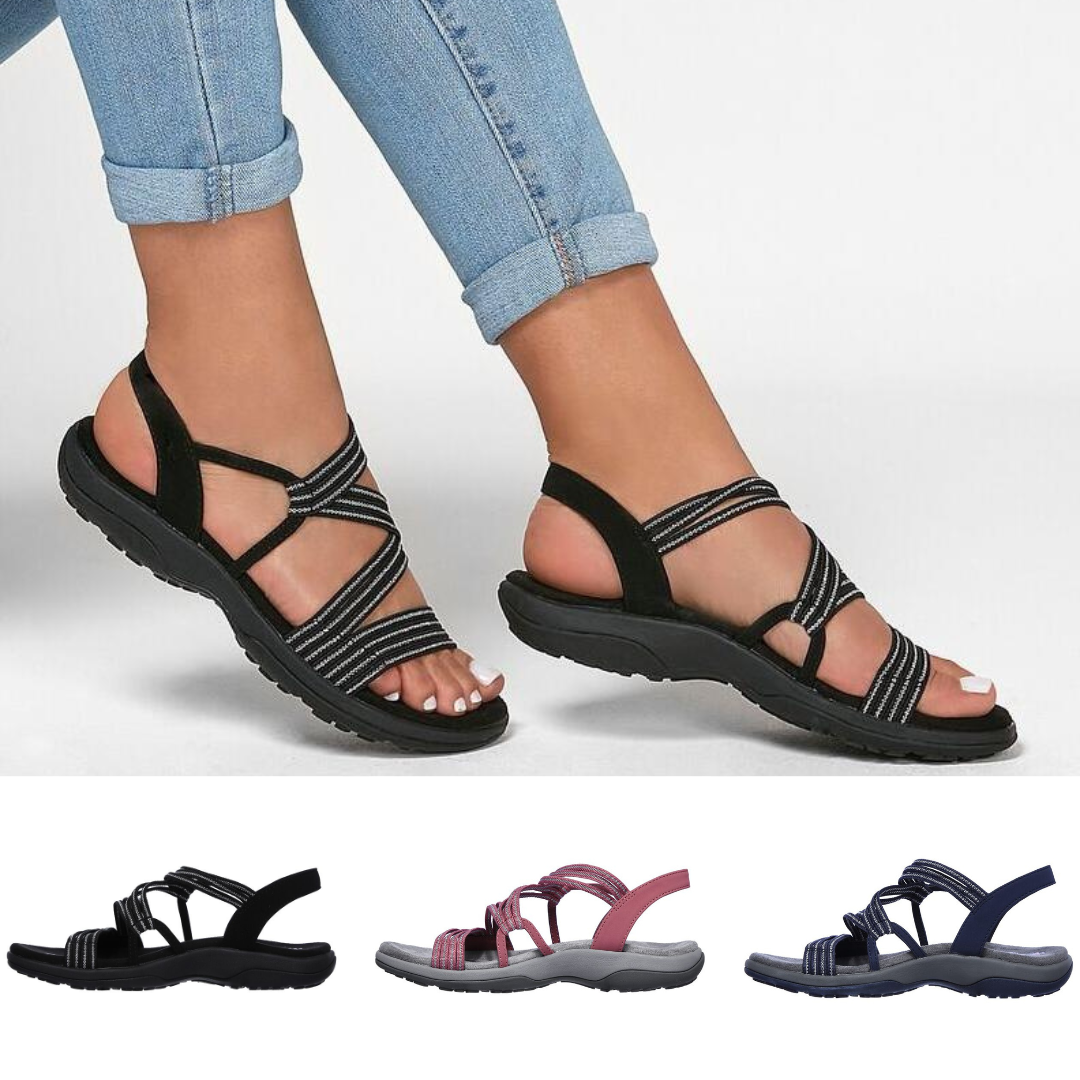 Reggae Slim Stretch Slinky Strappy Sandal til kvinder