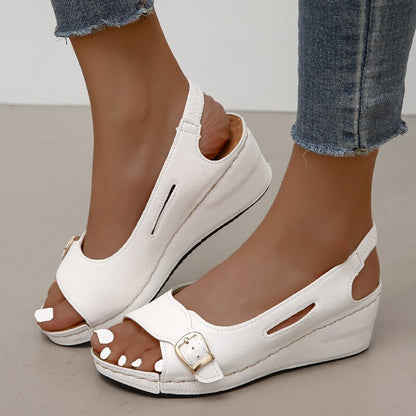 Peep Toe Wedge-sandaler til kvinder