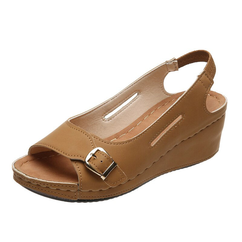 Peep Toe Wedge-sandaler til kvinder