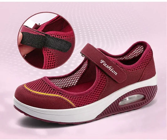 Running Mesh Walking Slip-On Tennis Gym Shoes