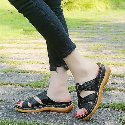 Sommersandaler til damer Fashion Wedge Slip on Slippers