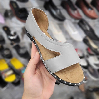 Casual flade slingback-sandaler sko