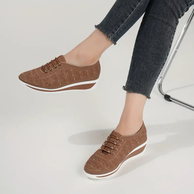 Casual Low Top Wedge ortopædiske sneakers