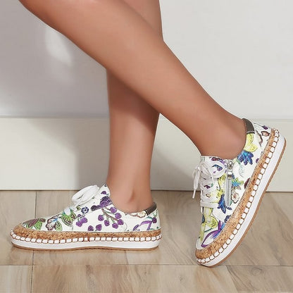 Behagelige blomstrede sneakers