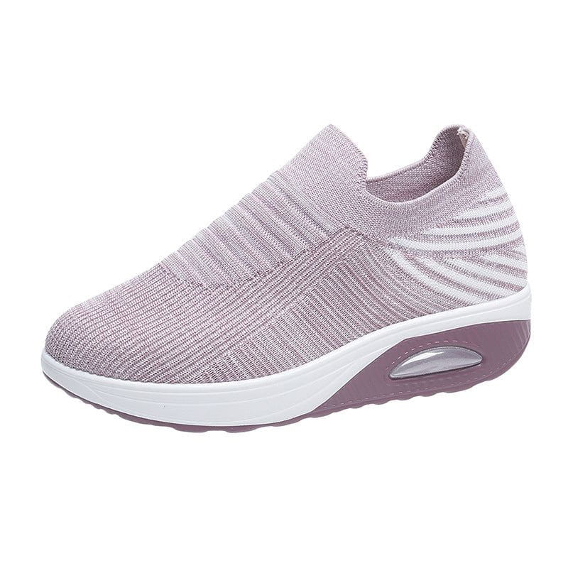 Womens Flying Woven Sneakers med tyk sål