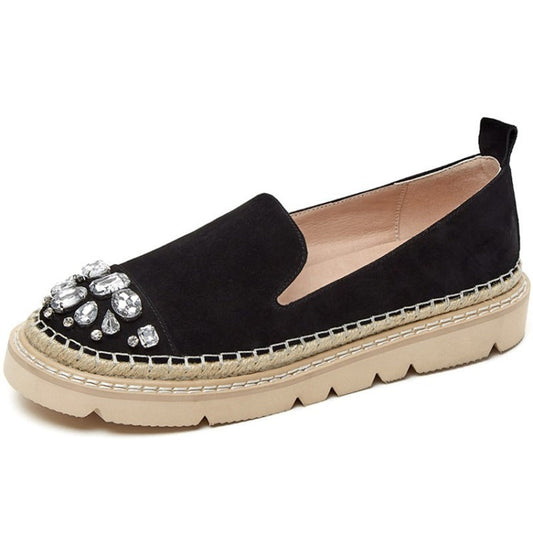 Flade gotiske sko til kvinder Slip-On Platform Loafers