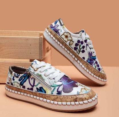 Behagelige blomstrede sneakers