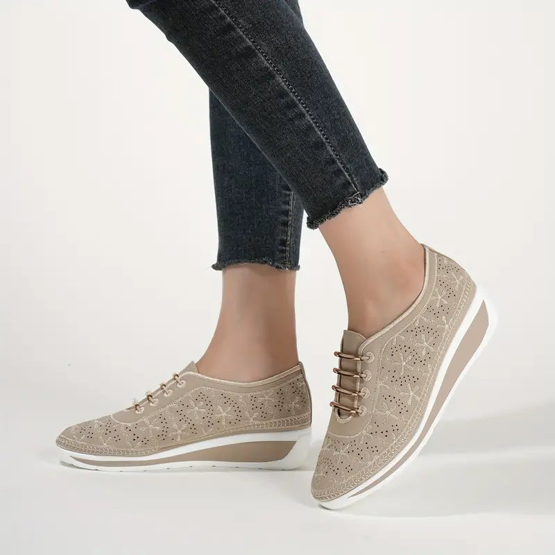 Casual Low Top Wedge ortopædiske sneakers