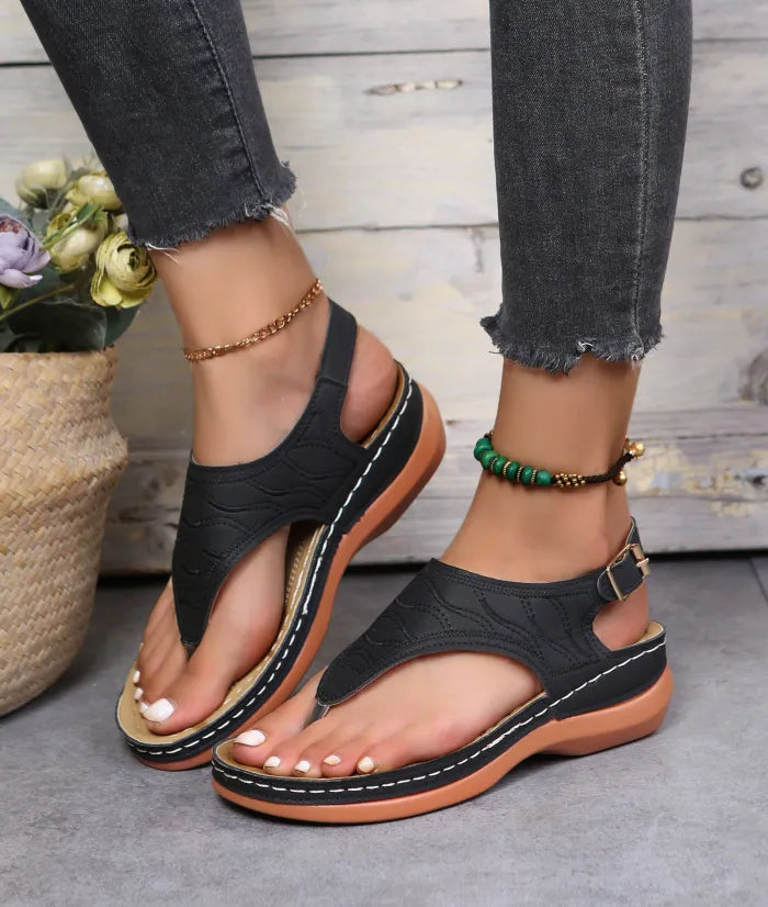 Clip Toe Wedge Sandals til kvinder