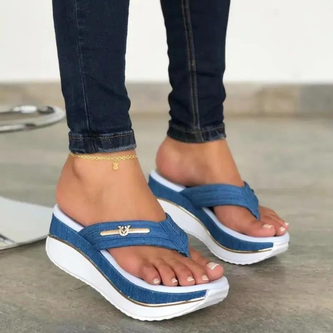 Sommerflipflop-sandaler til kvinder