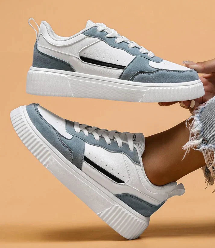 Casual sneakers med farveblok til kvinder