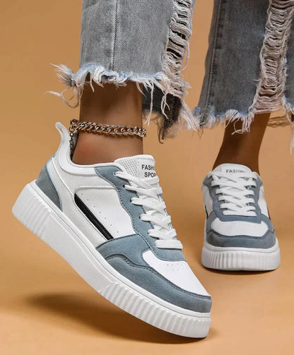 Casual sneakers med farveblok til kvinder