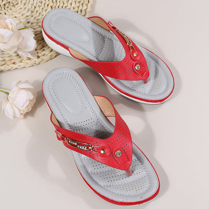 Dame Arch Support Soft Cushion Flip Flops Thong Sandaler Tøfler