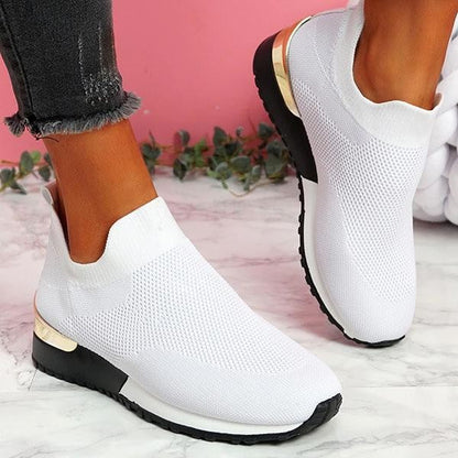 Kvinder Casual Sneakers Slip On Classic Jogging Pumps Sko