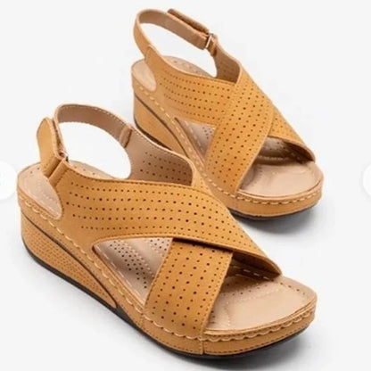 Sommer Hollow Wedges Ladies Casual Sandal