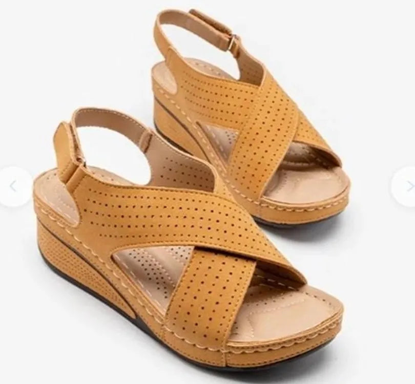 Sommer Hollow Wedges Ladies Casual Sandal