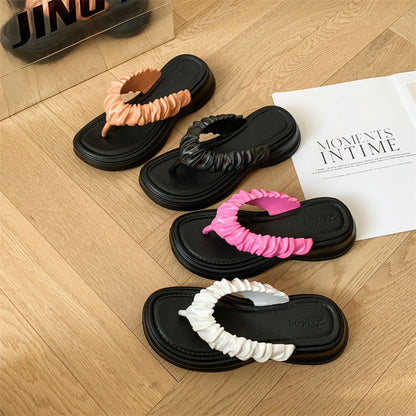 Dikke zool slippers platform