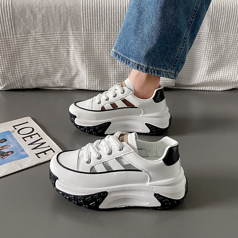 Moderne sneakers med tykke såler