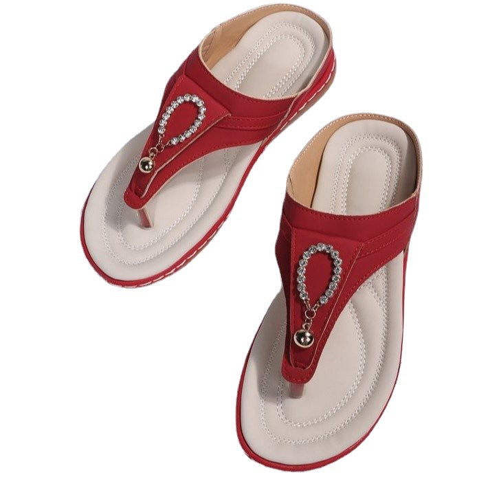 Trendy og ortopædiske flipflops i læder