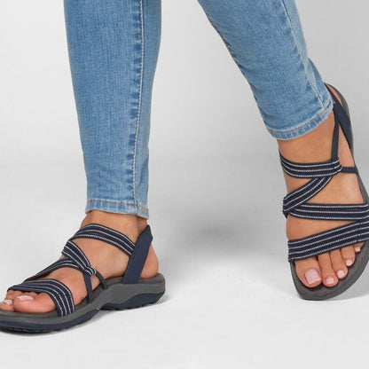 Reggae Slim Stretch Slinky Strappy Sandal til kvinder