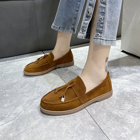 Suede Slip-On Loafers til kvinder