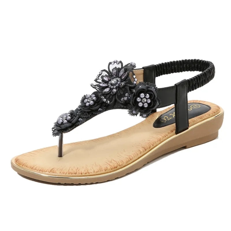 Summer Woman Flip Flops med åben tå