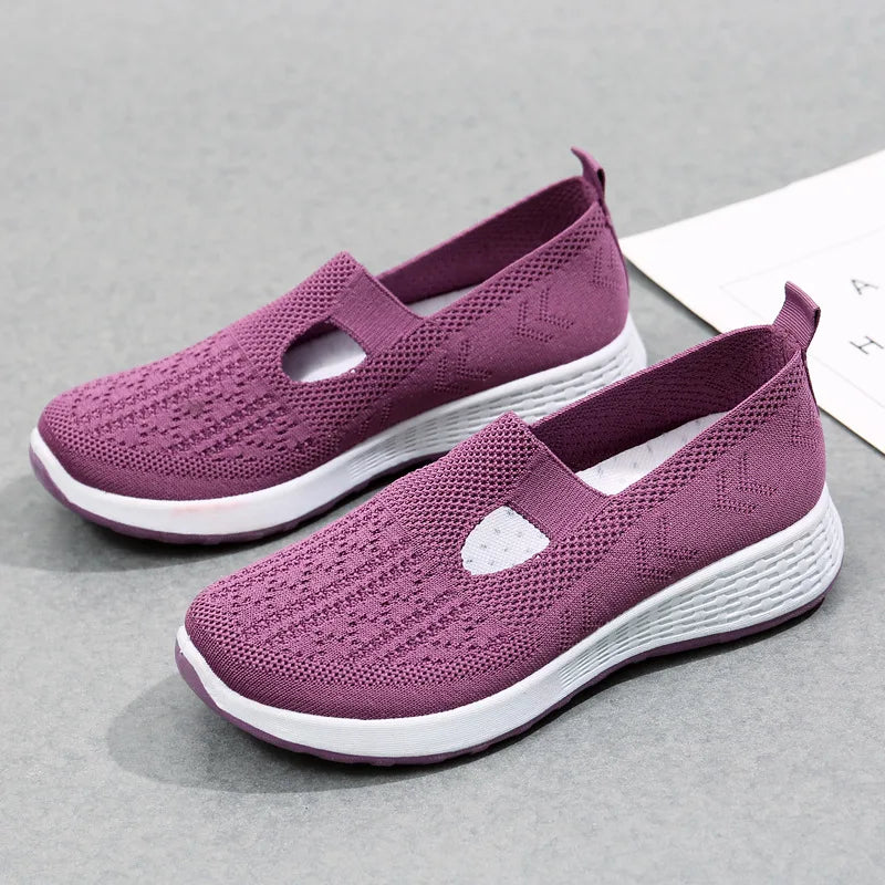 Slip-on-loafers i mesh til kvinder