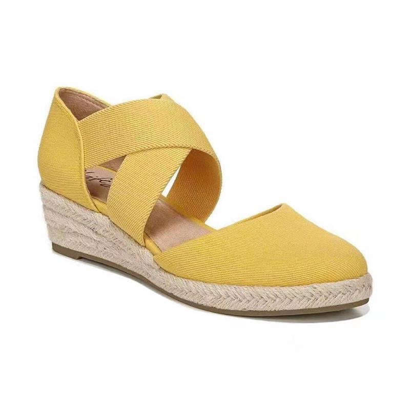 Sandália Anatômica Feminina Amarelo Glamour Belevita