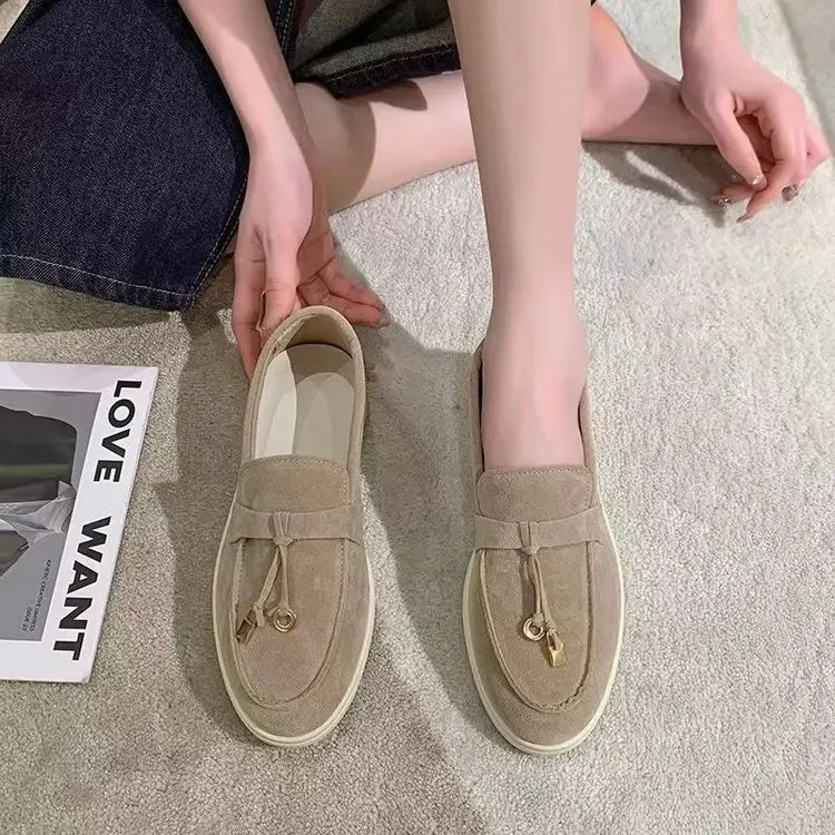 Suede Slip-On Loafers til kvinder