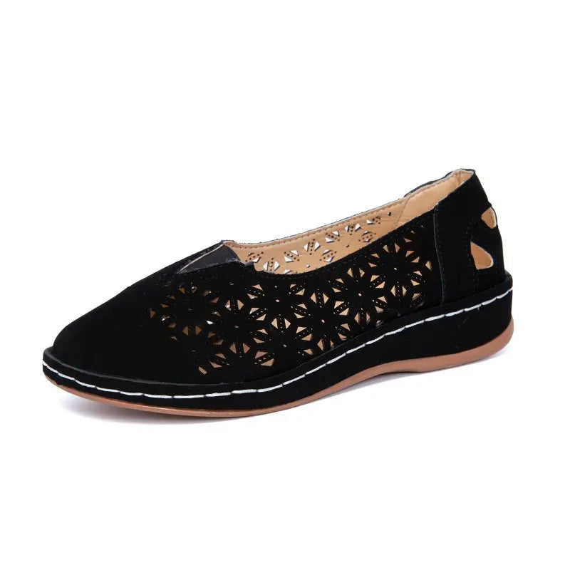 Elegante hule mønstrede slip-on-loafers