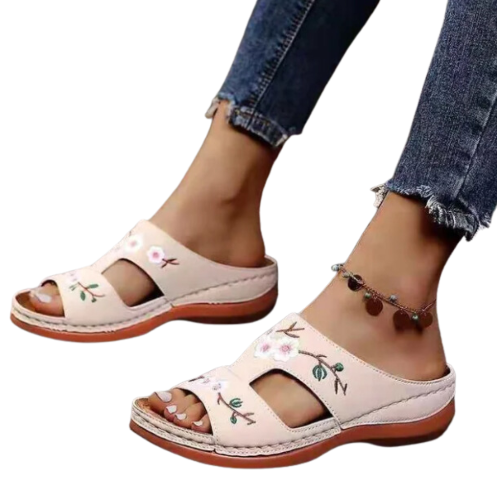 Lichtgewicht sandalen met bloemen voor dames