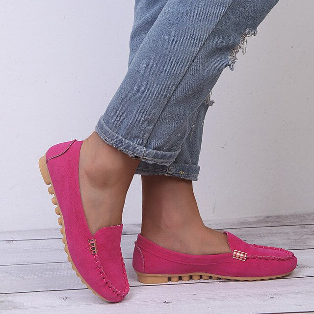 Damesko Denim Flats Jeans Sko