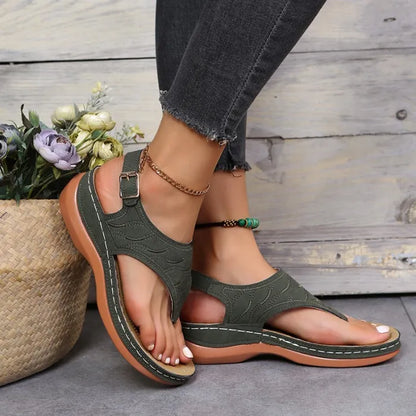 Clip Toe Wedge Sandals til kvinder